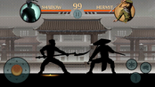 A boss fight in Shadow Fight 2