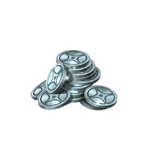 Pile coins platinum