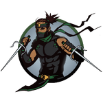 A ninja depicted with the Sai.