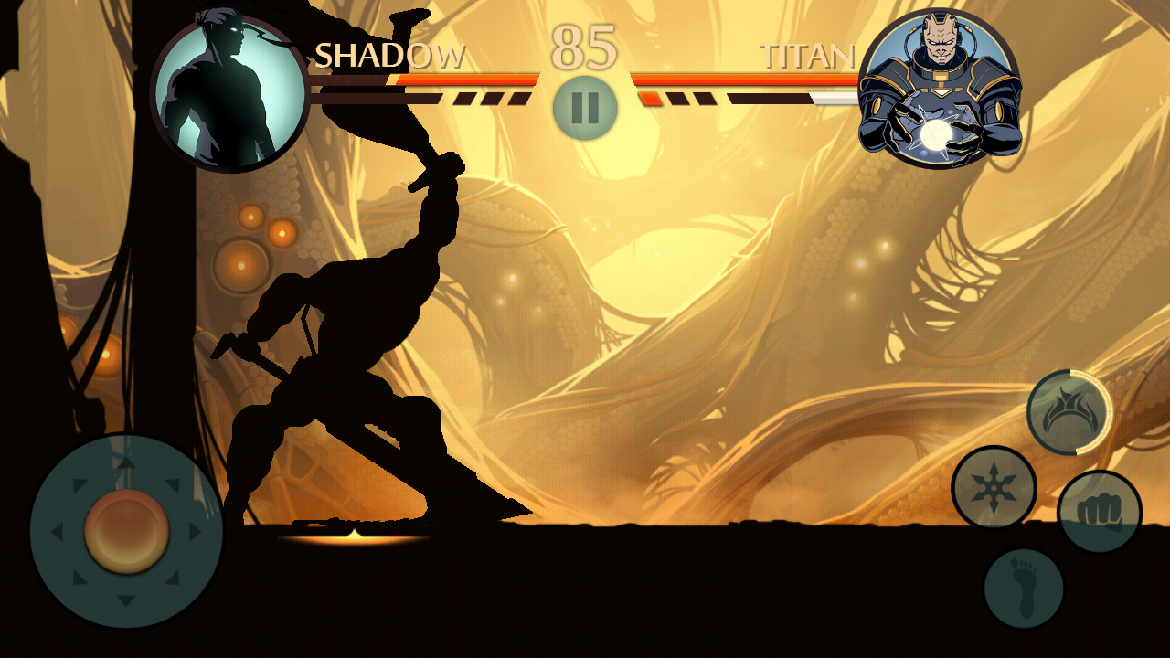 defeat titan in shadow fight 2