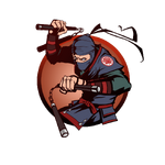 Ninja man nunchaku