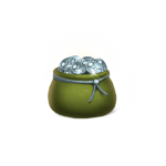 Bag coins platinum