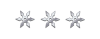 Ranged silver shurikens