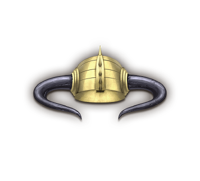 Helm horned