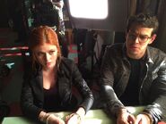 Kat as Clary & Alberto as Simon 01, cuffed