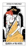 CJ Tarot espadas, Reina