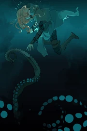 Emma se noyant après un accident alors qu'elle enquêtait seule sur la base de Malcolm.