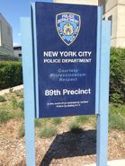 NYPD set sign 1