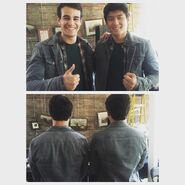 Alberto & his stunt double 01