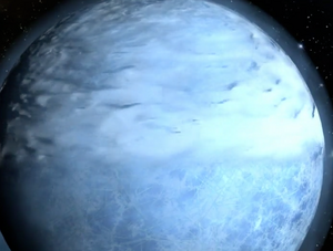 Atmospheric Integrity Shield around planet Ice