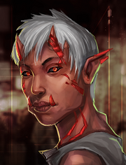 Example of red oni.  Source: Shadowrun Hong Kong.