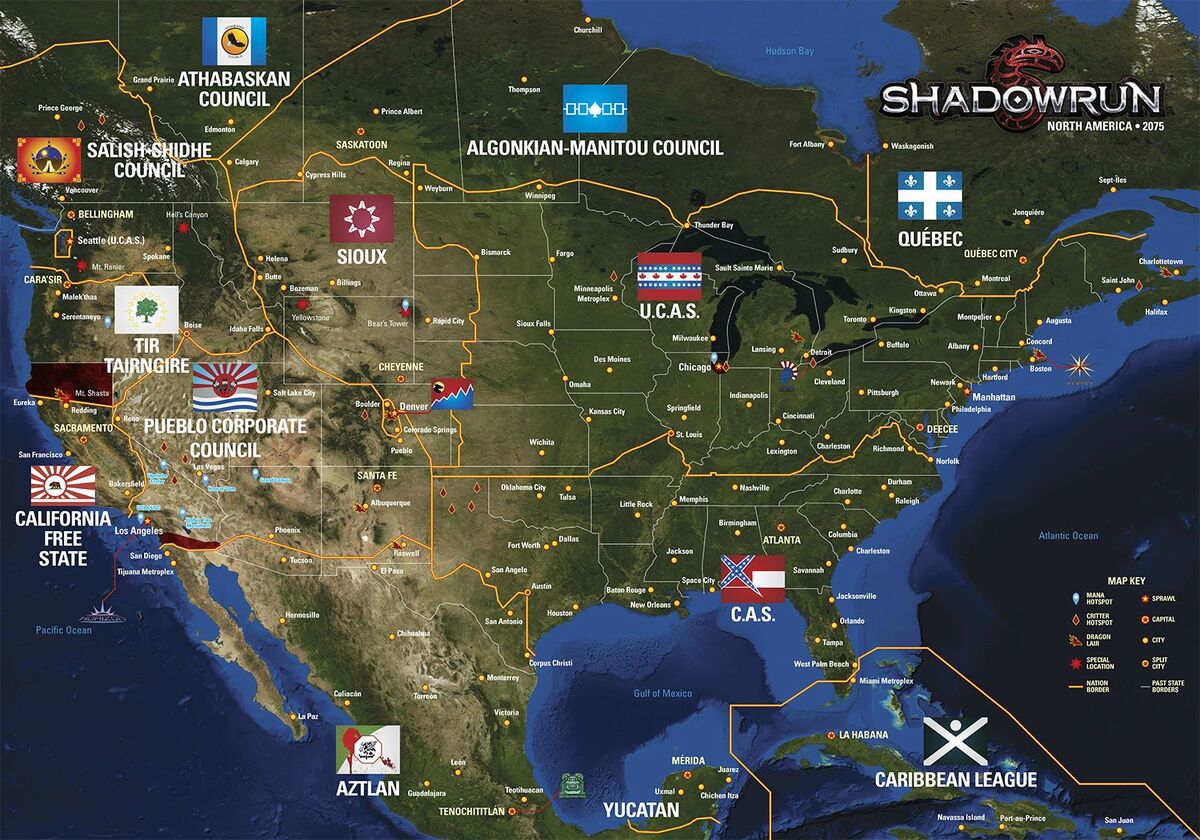 Geopolitical World, Shadowrun Wiki