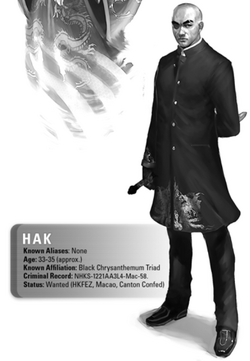 Hak, Black Chrysanthemum from Shadowrun Sourcebook, Ghost Cartels.png