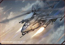 Aztechnology Agular, Attack Helicopter from Shadowrun Sourcebook, Rigger 5