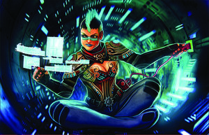 Aztlan Decker (Shadowrun Crossfire Card)