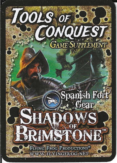 PERSONNAL ITEMS CARDS/SHADOWS OF BRIMSTONE FORBIDDEN FORTRESS M175 