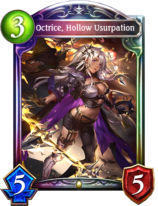 For this week's card introduction, we have Octrice, Hollow Usurpation, an  additional card from Shadowverse's new card set, Omen of…