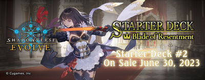 Shadowverse Evolve Starter Deck: Blade of Resentment - SD02: Blade of Resentment (SD02) Shadowverse Evolve Starter Deck: Blade of Resentment - SD02: Blade of Resentment (SD02)