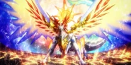 Infiniflame Dragon summoned in the anime series