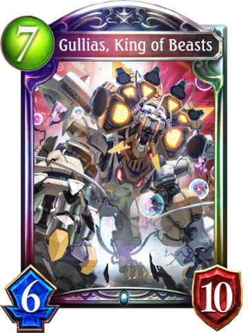 For this week's card introduction, we have Gullias, King of Beasts, an  additional card from Shadowverse's newest card set, Roar of the…