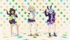 Tsubasa, Shion and Ren dancing.
