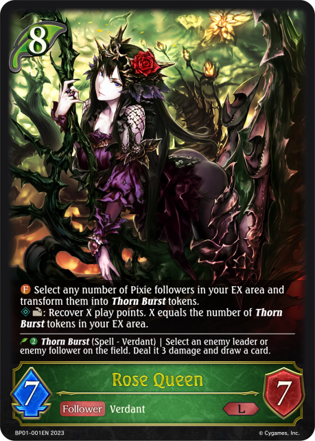 Rose Queen/Shadowverse: Evolve | Shadowverse Wiki | Fandom