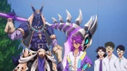 Haruma and Deathscythe Hound coming to students' rescue.