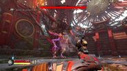 Lo Wang fighting the Ancient Cock in the nest.