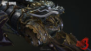Dragon head close up.
