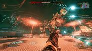 Lo Wang fighting Zilla's Mechanoid