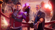Zilla talking with Lo Wang in Shadow Warrior 3