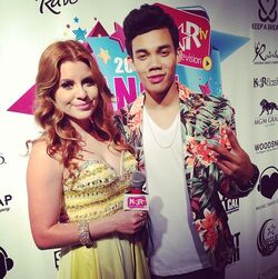 Roshon-fegan-with-cohost-at-the-dance-awards-2013