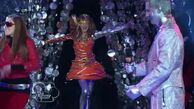 A futuristic CeCe's entrance in the futuristic 75th anniversary of Shake It Up 2071.