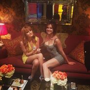 Bella-thorne-with-fellow-woman-blackwhite-dress