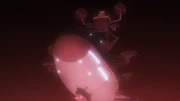 The airship and the Yagura Robot combined.
