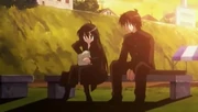 Shana takes out a melon pan.