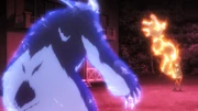Shana training to stabilize the Guren no Kyowan with Margery