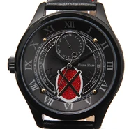 The wristwatch's face.