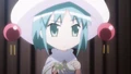 Hecate-tan with the "old man smell" on her hand (Shana-tan)