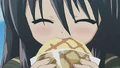 Shana eating melon bread