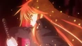Shana's first appearance in the anime