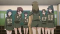 Sasaki and other class girls admiring the Cowardly Lion costume