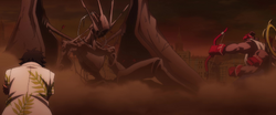 Kado defeats Mephistopheles