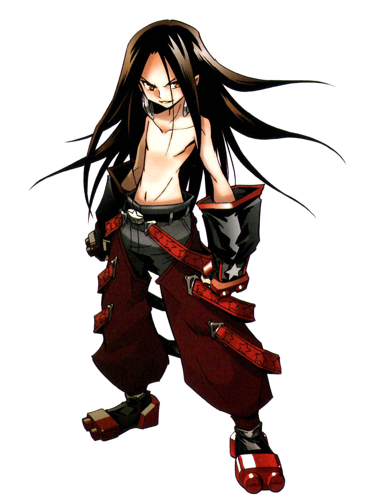 SK2 Shaman king anime manga main characters yoh asakura holding