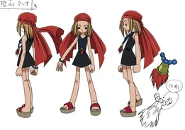 Apariencia en el anime "Shaman King".