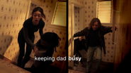 Frank bonds with his kids