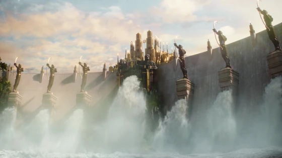 The dam outside the palace (from The Shannara Chronicles).