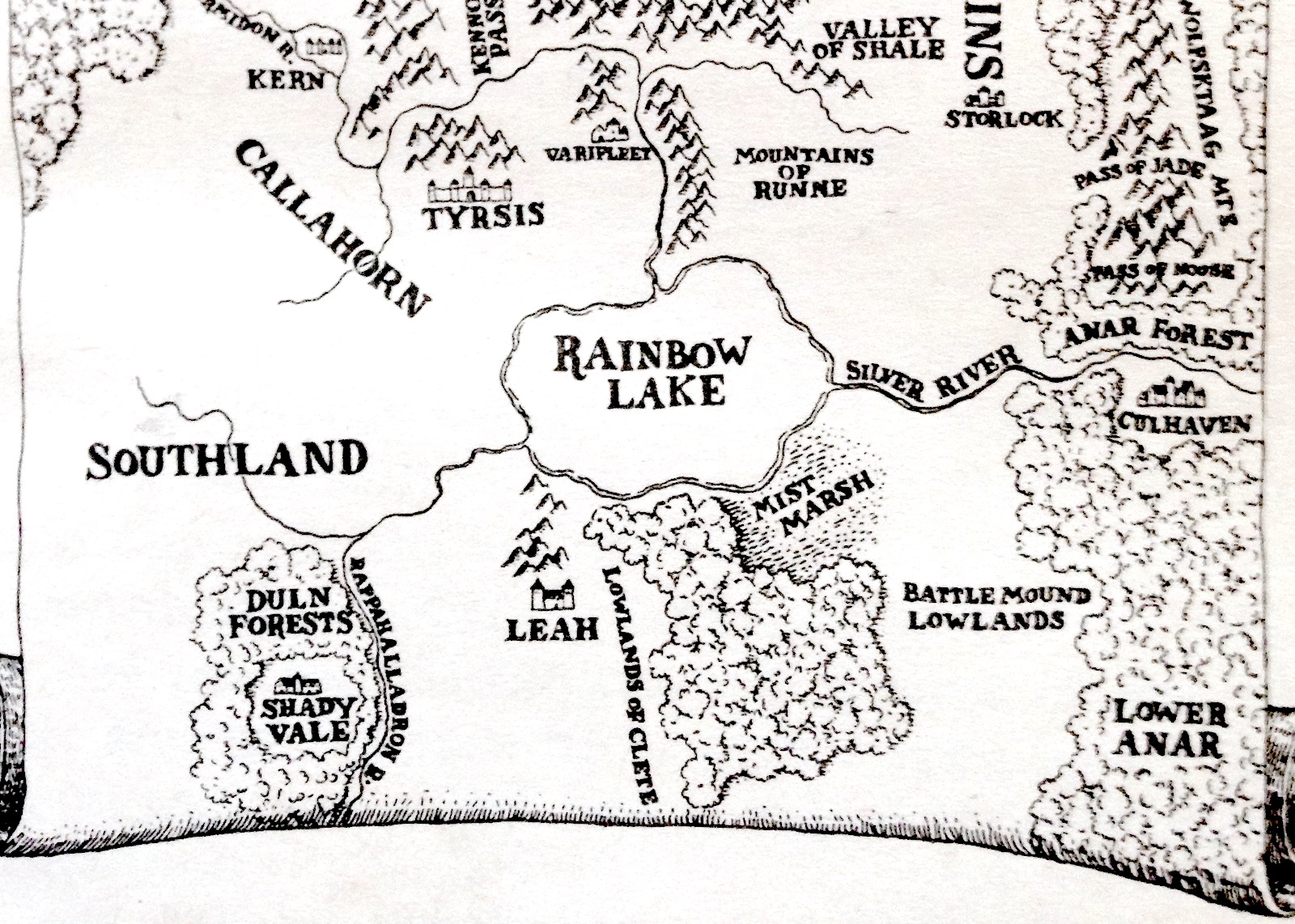 Shannara Four Lands Map Southland | Shannara Wiki - Exploring The Magical World Of Shannara | Fandom