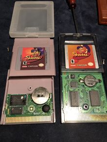 Left: Reproduction Cartridge Copy; Right: Original Cartridge
