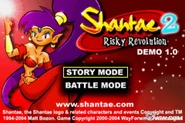 Demo title screen